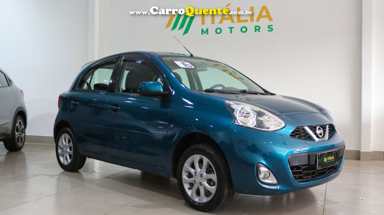 NISSAN   MARCH SV 1.0 12V FLEX 5P   AZUL 2016 1.0 FLEX - Loja