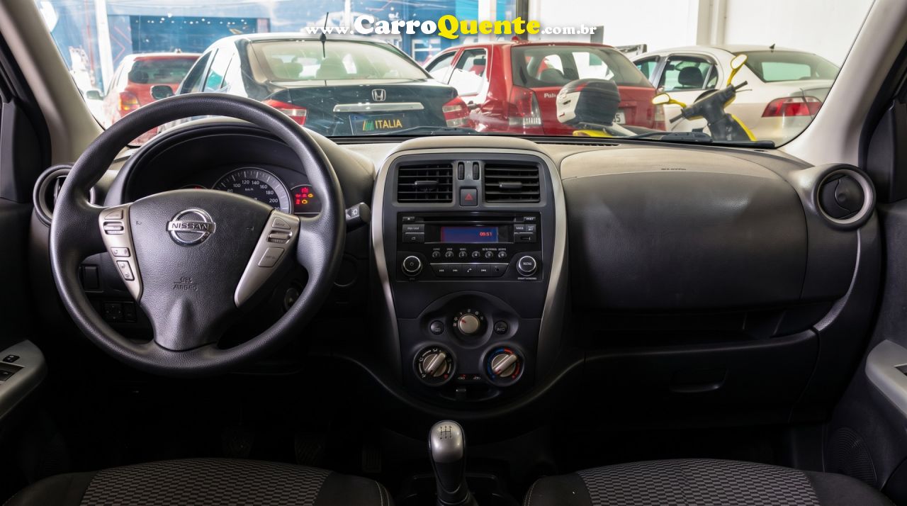 NISSAN   MARCH SV 1.0 12V FLEX 5P   AZUL 2016 1.0 FLEX - Loja