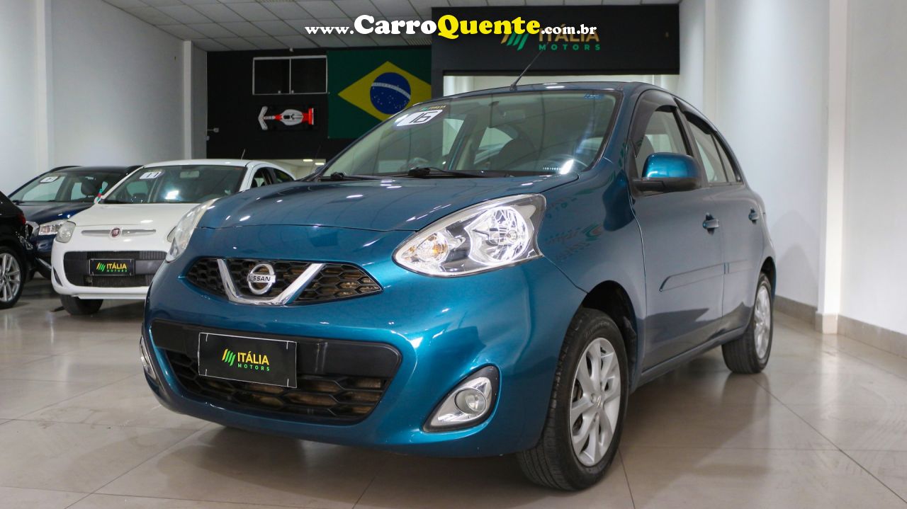 NISSAN   MARCH SV 1.0 12V FLEX 5P   AZUL 2016 1.0 FLEX - Loja