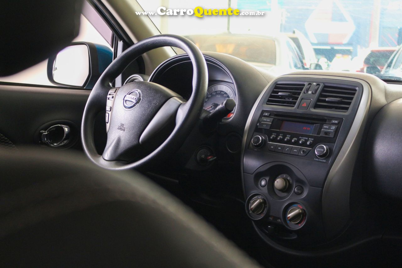 NISSAN   MARCH SV 1.0 12V FLEX 5P   AZUL 2016 1.0 FLEX - Loja