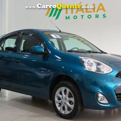 NISSAN   MARCH SV 1.0 12V FLEX 5P   AZUL 2016 1.0 FLEX