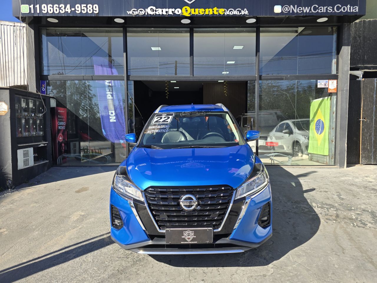 NISSAN   KICKS ADVANCE 1.6 16V FLEX AUT.   AZUL 2022 1.6 FLEX - Loja