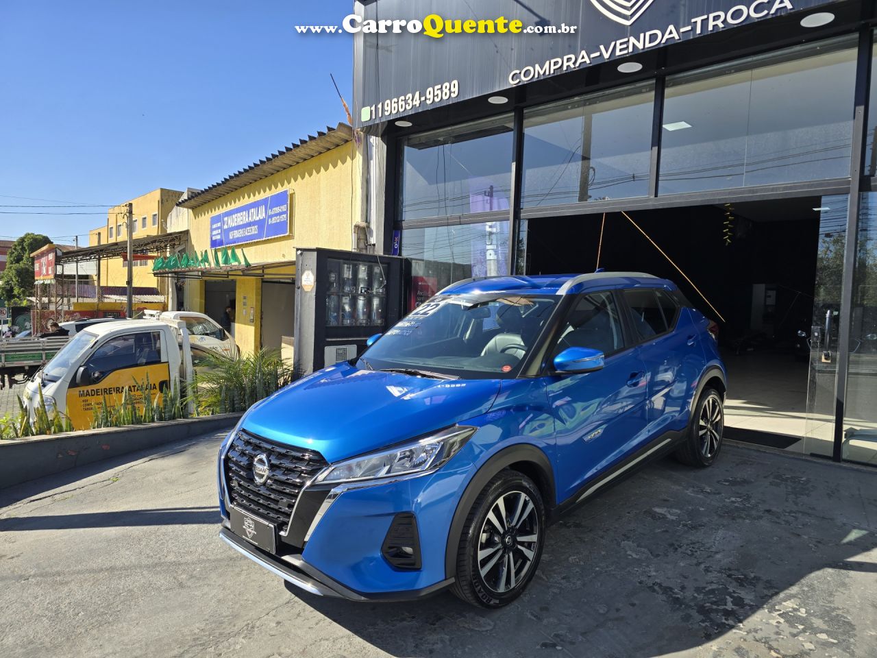 NISSAN   KICKS ADVANCE 1.6 16V FLEX AUT.   AZUL 2022 1.6 FLEX - Loja