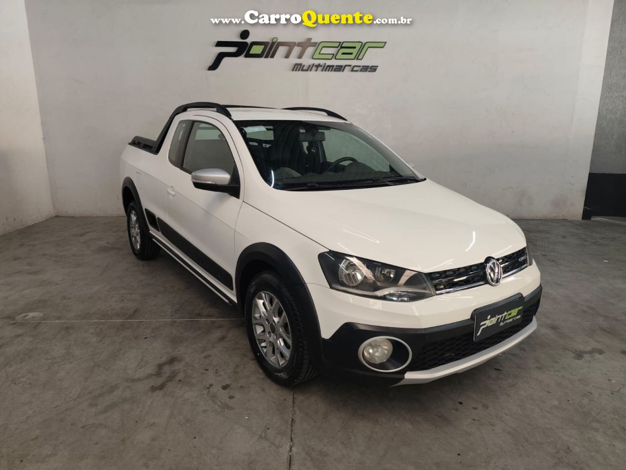 VOLKSWAGEN   SAVEIRO CROSS 1.6 MI TOTAL FLEX 8V CE   BRANCO 2014 1.6 FLEX - Loja