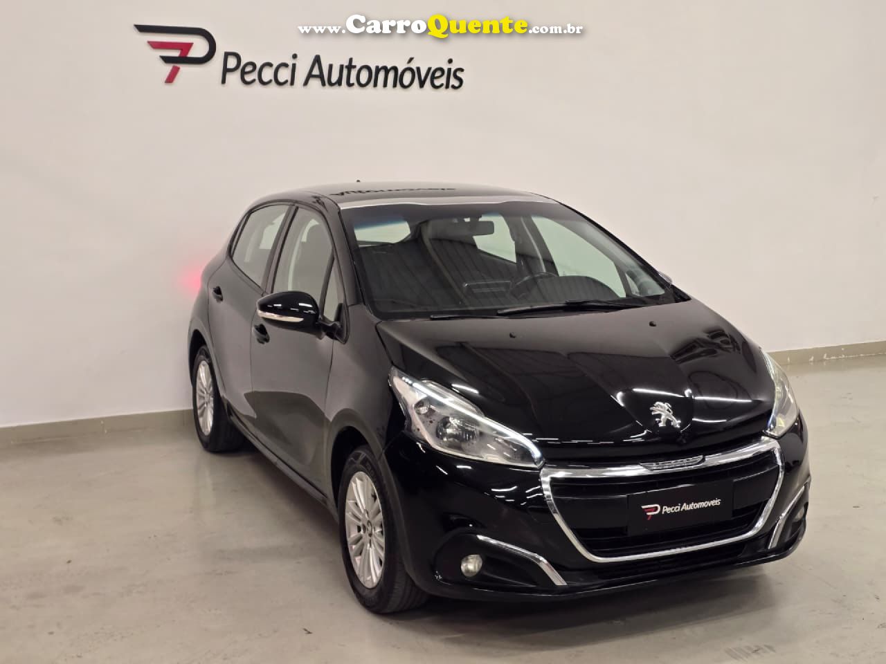 PEUGEOT   208 ALLURE 1.2 FLEX 12V 5P MEC.   PRETO 2018 1.2 FLEX - Loja