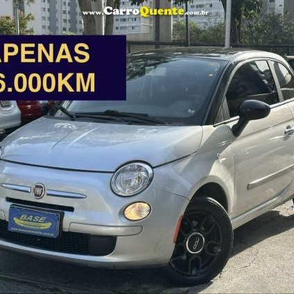 FIAT   500 CULT 1.4 FLEX 8V EVO DUALOGIC   PRATA 2012 1.4 FLEX