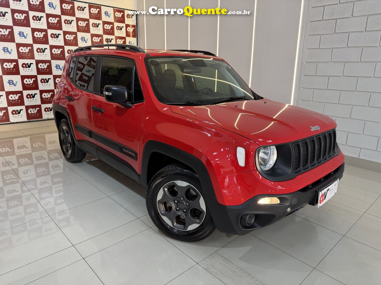 JEEP   RENEGADE1.8 4X2 FLEX 16V AUT.   VERMELHO 2020 1.8 FLEX - Loja