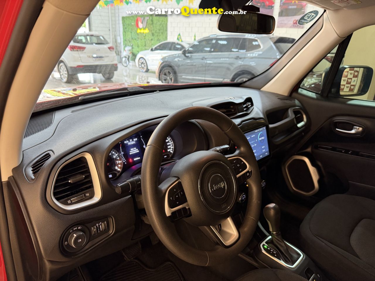 JEEP   RENEGADE1.8 4X2 FLEX 16V AUT.   VERMELHO 2020 1.8 FLEX - Loja