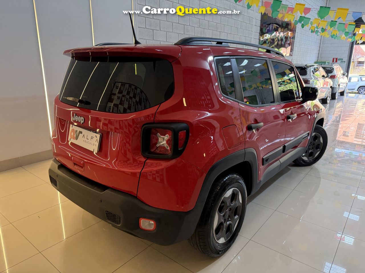 JEEP   RENEGADE1.8 4X2 FLEX 16V AUT.   VERMELHO 2020 1.8 FLEX - Loja