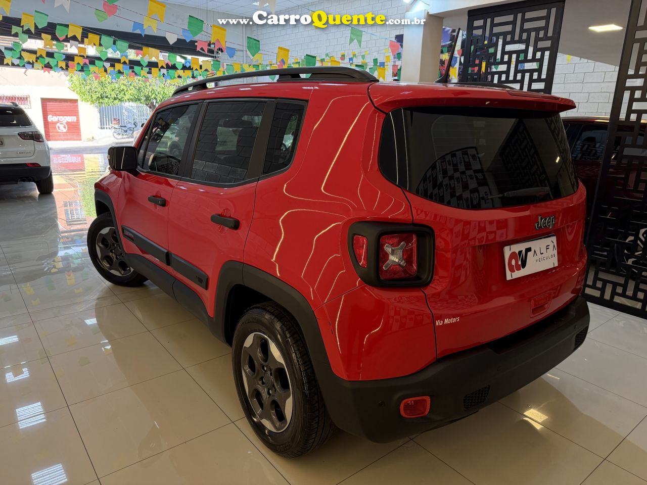 JEEP   RENEGADE1.8 4X2 FLEX 16V AUT.   VERMELHO 2020 1.8 FLEX - Loja