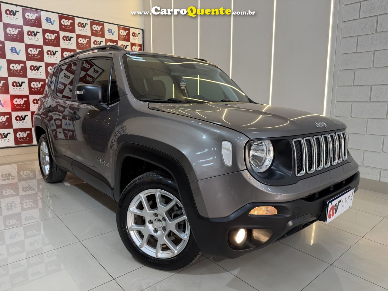 JEEP   RENEGADE SPORT 1.8 4X2 FLEX 16V AUT.   CINZA 2021 1.8 FLEX - Loja