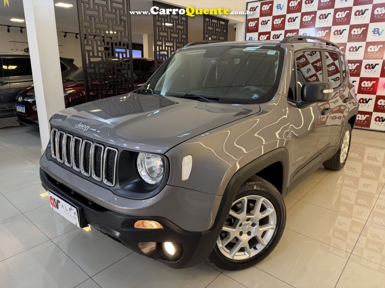 JEEP   RENEGADE SPORT 1.8 4X2 FLEX 16V AUT.   CINZA 2021 1.8 FLEX - Loja