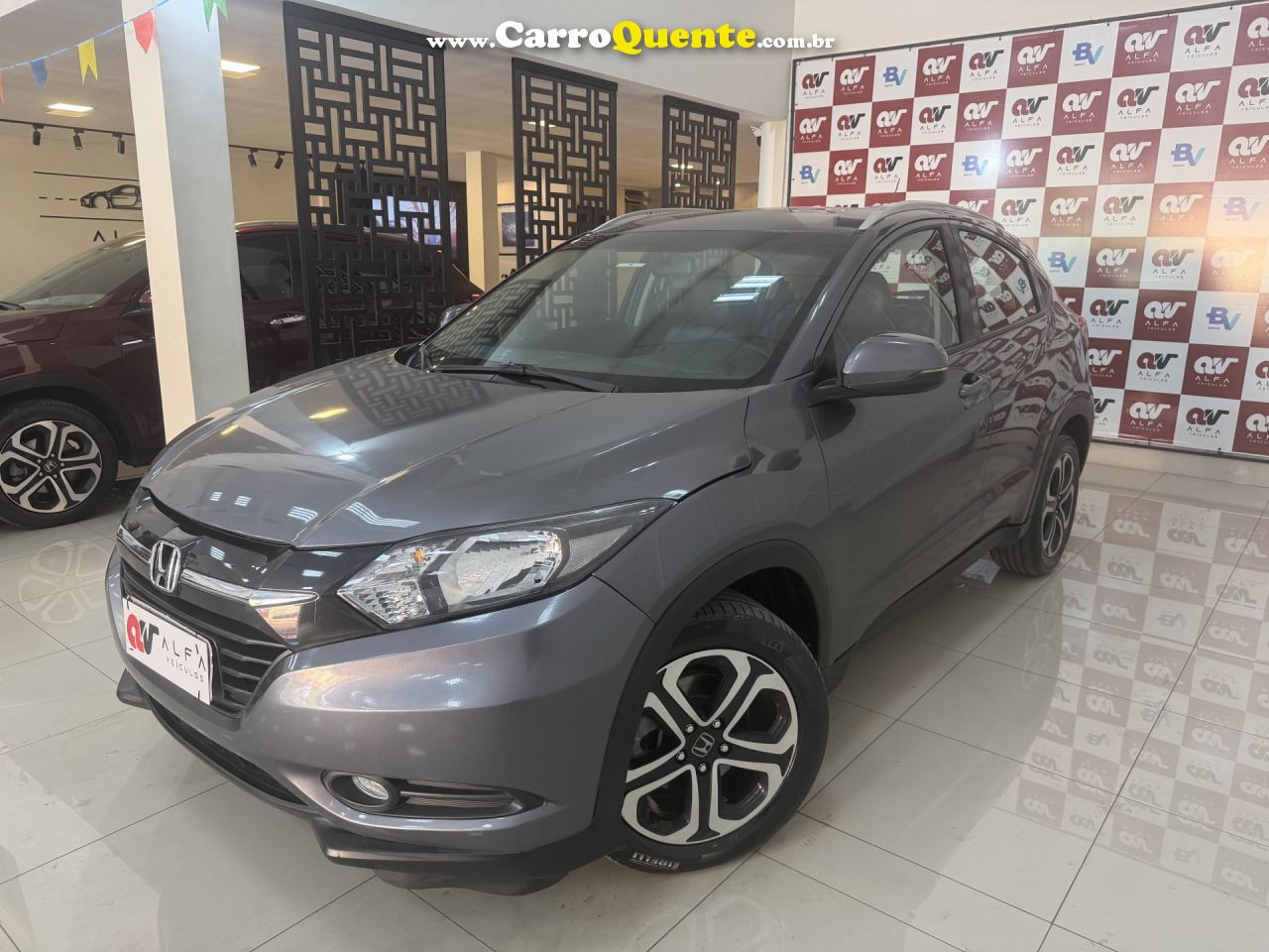 HONDA   HR-V EX 1.8 FLEXONE 16V 5P AUT.   CINZA 2016 1.8 GASOLINA - Loja