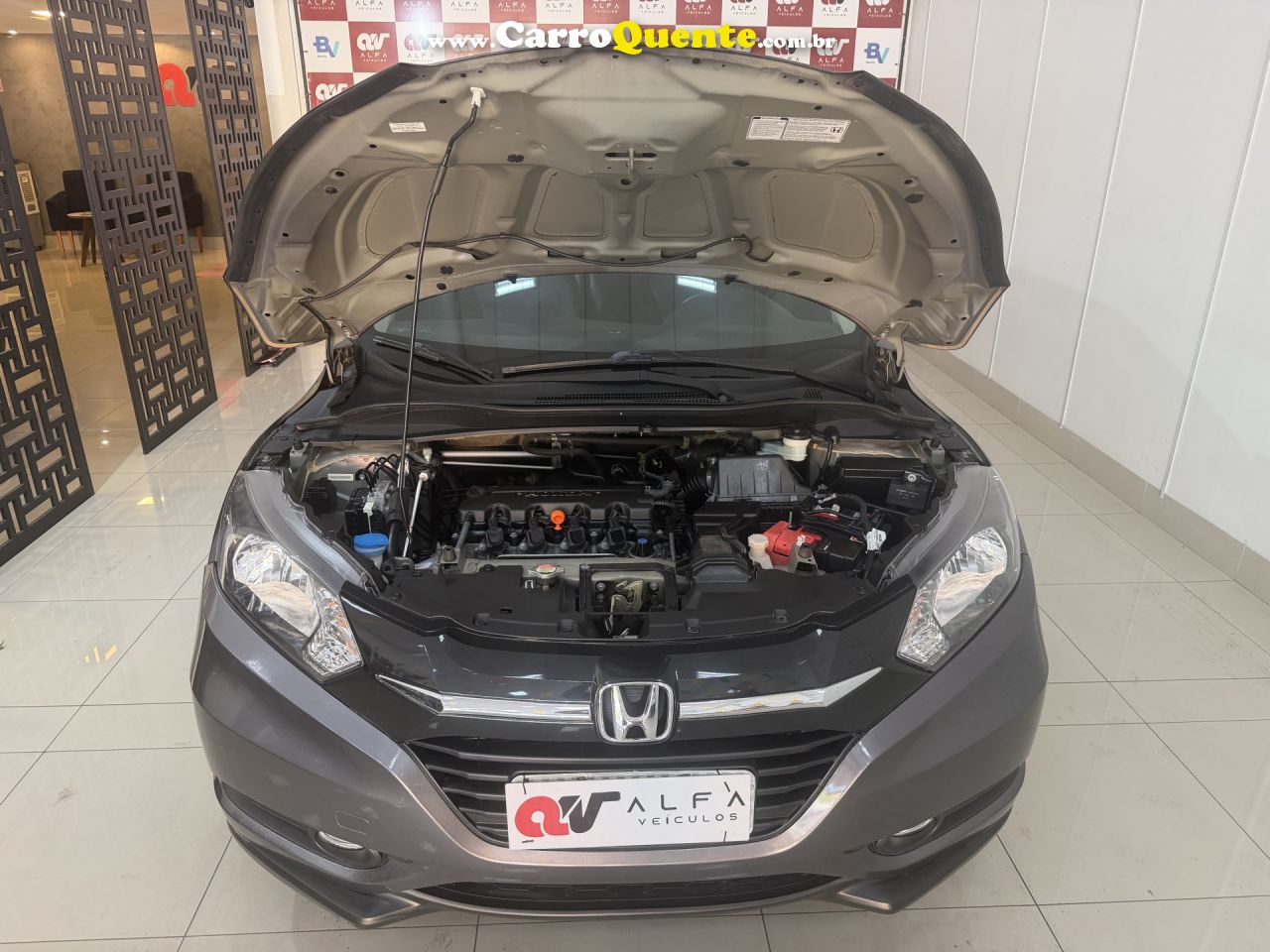 HONDA   HR-V EX 1.8 FLEXONE 16V 5P AUT.   CINZA 2016 1.8 GASOLINA - Loja
