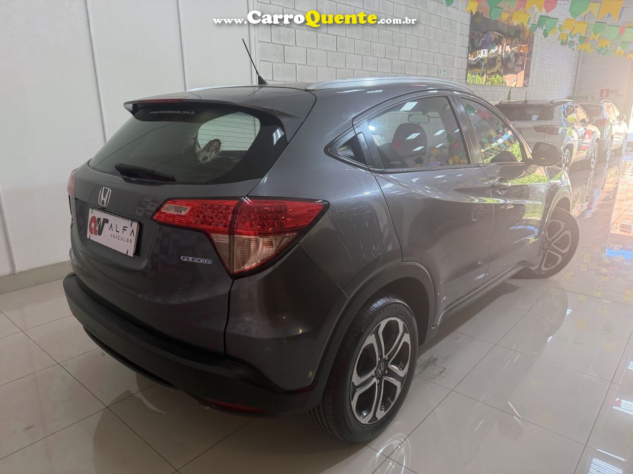 HONDA   HR-V EX 1.8 FLEXONE 16V 5P AUT.   CINZA 2016 1.8 GASOLINA - Loja