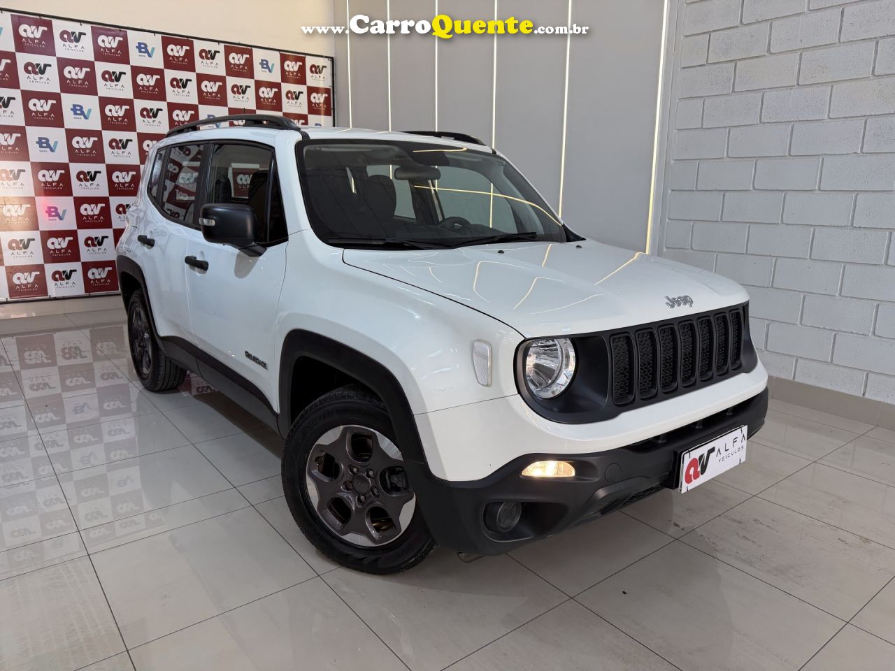 JEEP   RENEGADE1.8 4X2 FLEX 16V AUT.   BRANCO 2021 1.8 FLEX - Loja