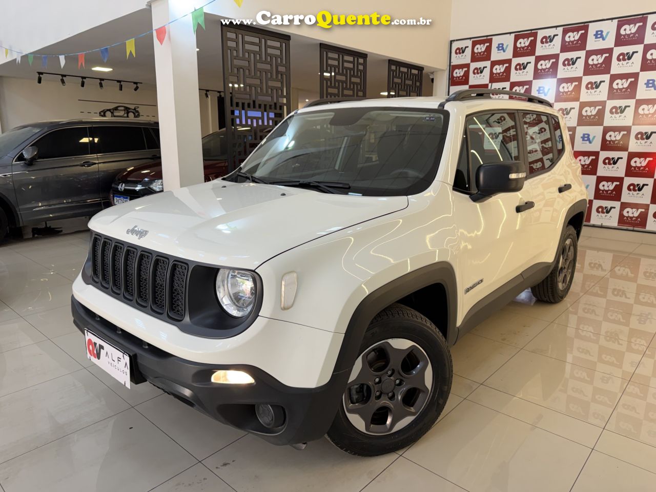 JEEP   RENEGADE1.8 4X2 FLEX 16V AUT.   BRANCO 2021 1.8 FLEX - Loja
