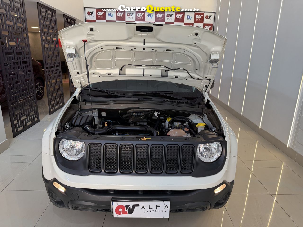JEEP   RENEGADE1.8 4X2 FLEX 16V AUT.   BRANCO 2021 1.8 FLEX - Loja