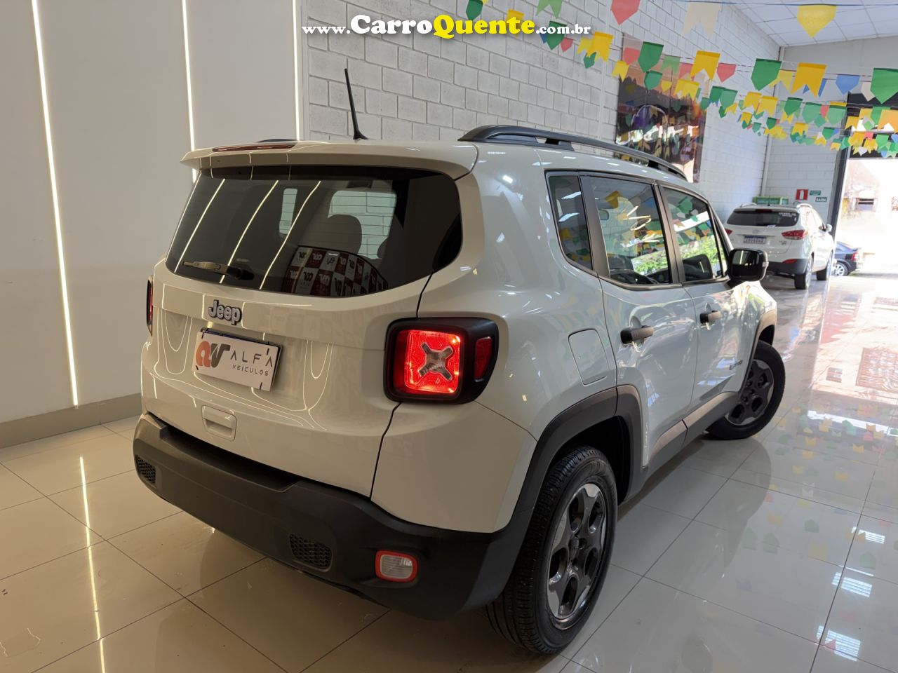 JEEP   RENEGADE1.8 4X2 FLEX 16V AUT.   BRANCO 2021 1.8 FLEX - Loja