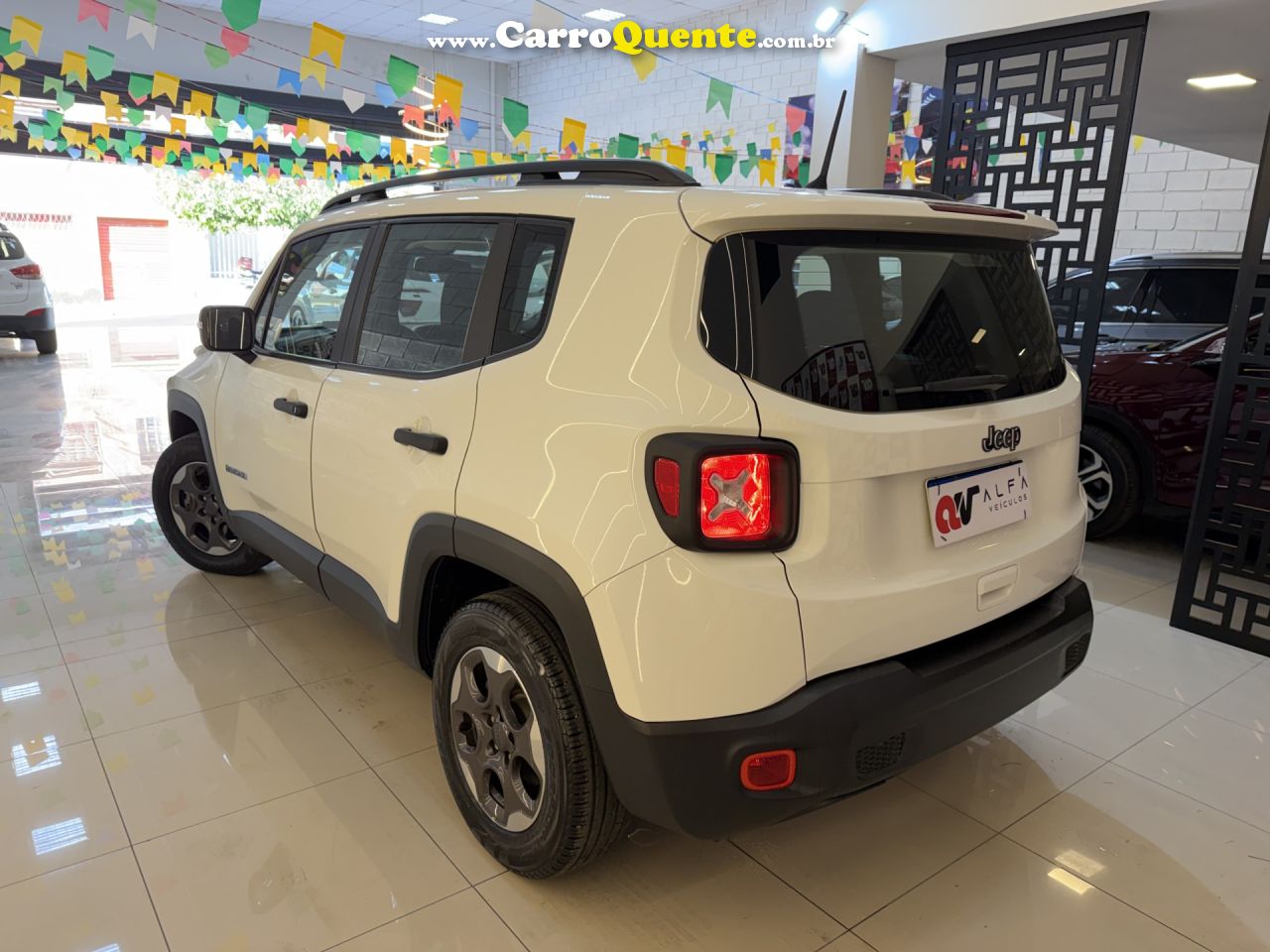 JEEP   RENEGADE1.8 4X2 FLEX 16V AUT.   BRANCO 2021 1.8 FLEX - Loja