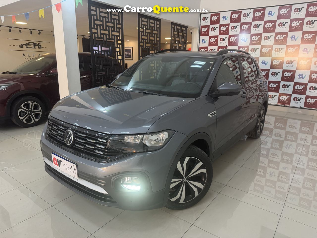VOLKSWAGEN   T-CROSS COMFOR. 200 TSI 1.0 FLEX 5P AUT.   CINZA 2022 1.0 FLEX - Loja
