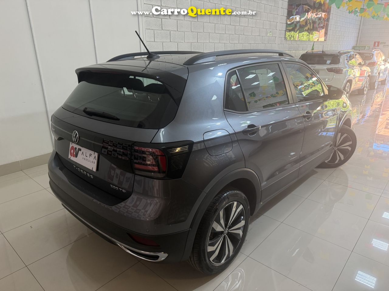 VOLKSWAGEN   T-CROSS COMFOR. 200 TSI 1.0 FLEX 5P AUT.   CINZA 2022 1.0 FLEX - Loja