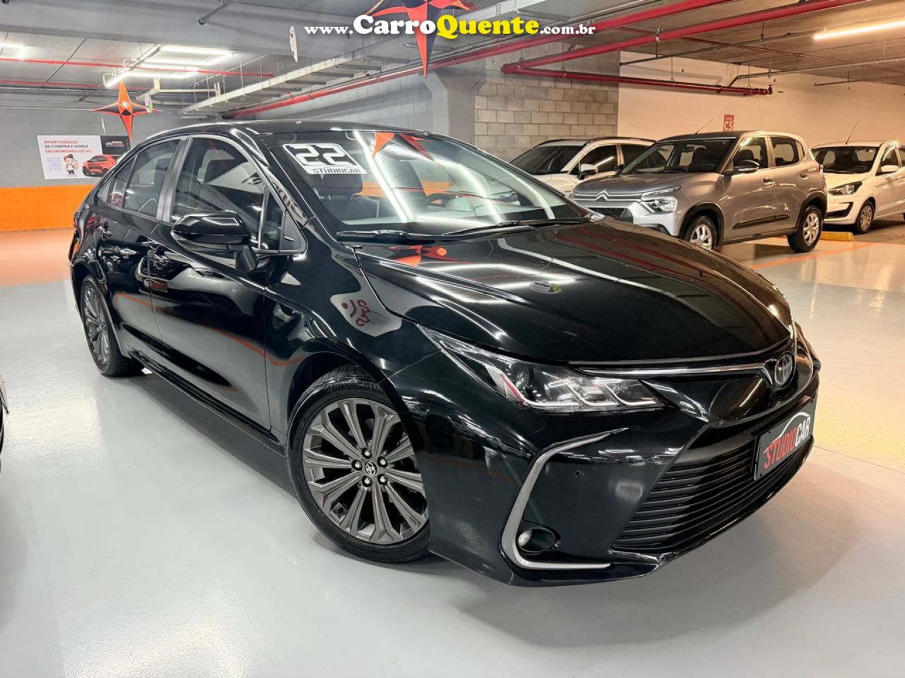 TOYOTA   COROLLA XEI 2.0 FLEX 16V AUT.   PRETO 2023 2.0 FLEX - Loja