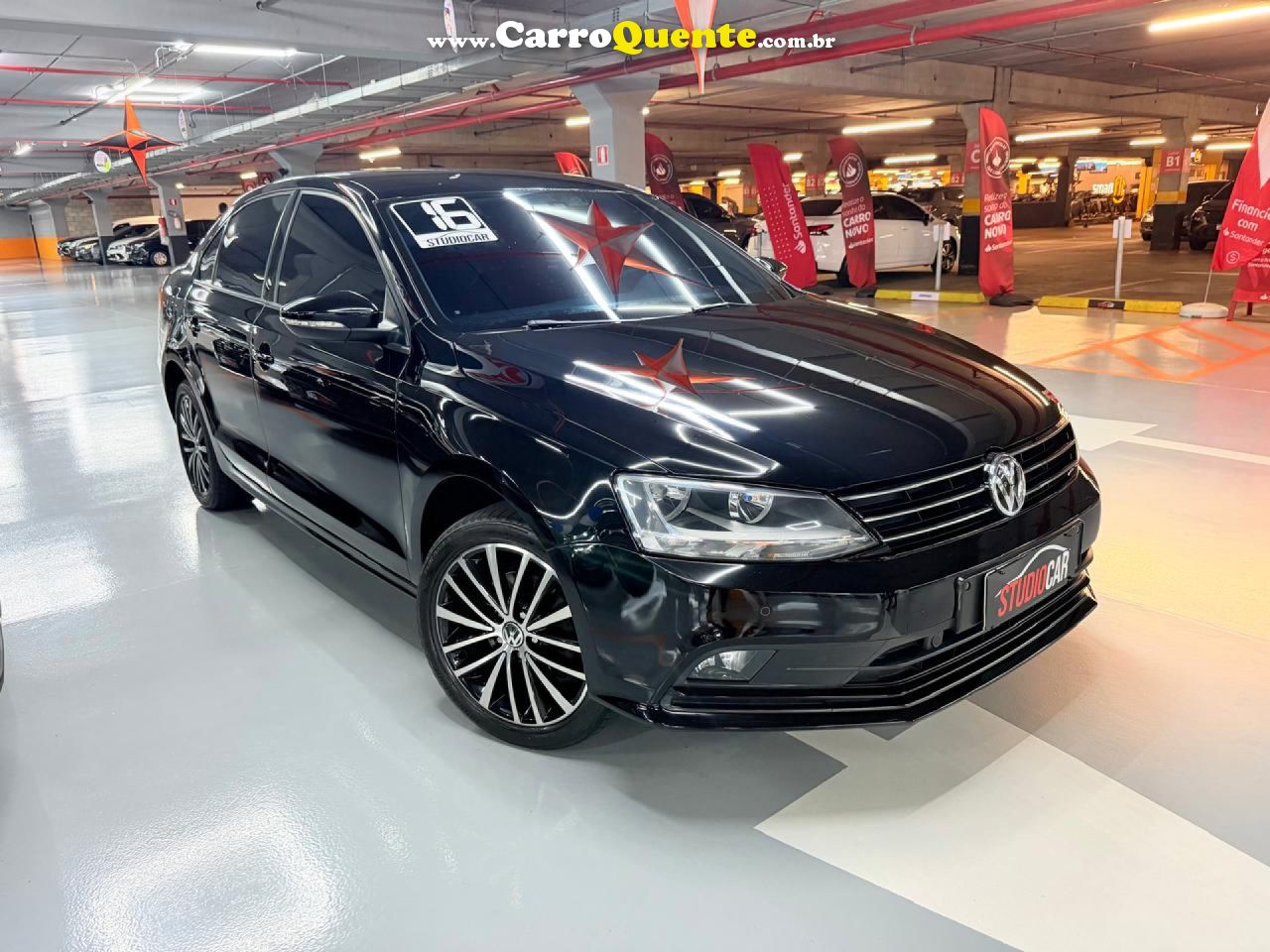 VOLKSWAGEN   JETTA COMFORTLINE 1.4 TSI 16V 4P AUT.   PRETO 2016 1.4 GASOLINA - Loja