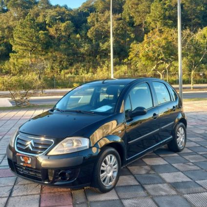 CITROËN   C3 GLX 1.4 GLX SONORA 1.4 FLEX 8V 5P   PRETO 2009 1.4 FLEX