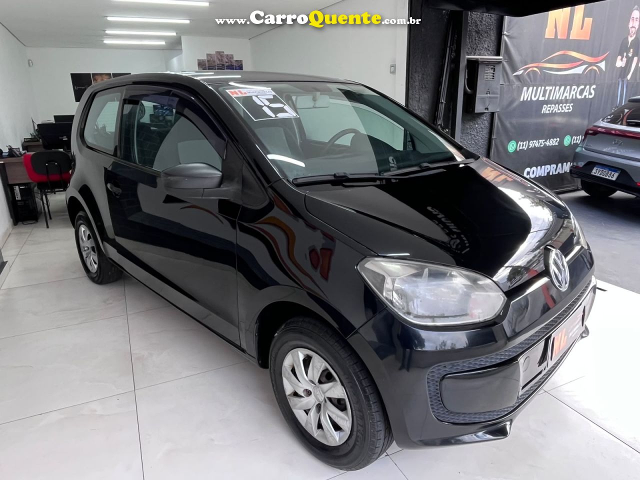 VOLKSWAGEN   UP! TAKE 1.0 T. FLEX 12V 3P   PRETO 2015 1.0 FLEX - Loja