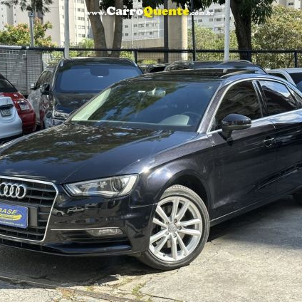 AUDI   A3 SED. AMBITION 2.0 TSFI 220CV S-TRONIC   PRETO 2016 2.0 GASOLINA