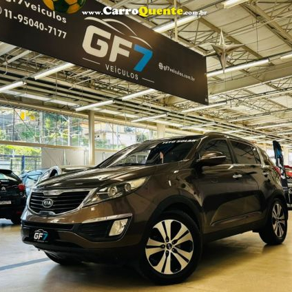 KIA   SPORTAGE EX 2.0 16V 2.0 16V FLEX AUT.   MARROM 2013 2.0 FLEX