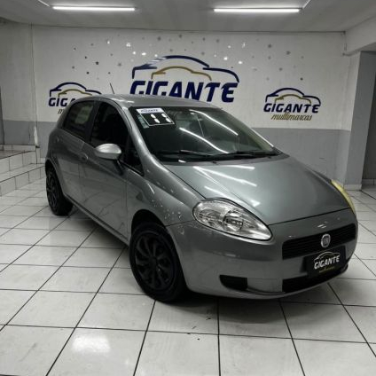 FIAT   PUNTO ATTRACTIVE 1.4 FIRE FLEX 8V 5P   CINZA 2011 1.4 FLEX