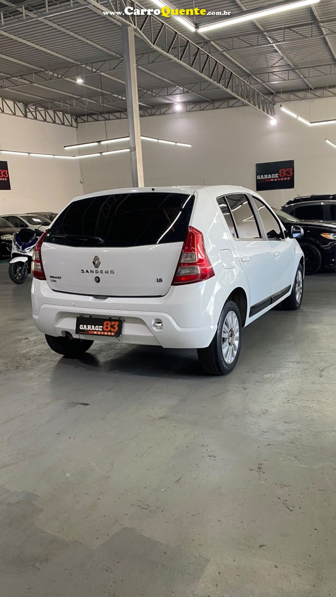 RENAULT   SANDERO PRIVILÈGE HI-FLEX 1.6 8V 5P   BRANCO 2012 1.6 FLEX - Loja