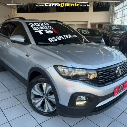 VOLKSWAGEN   T-CROSS COMFORTLINE 1.0 TSI FLEX 5P AUT.   PRATA 2020 1.0 FLEX