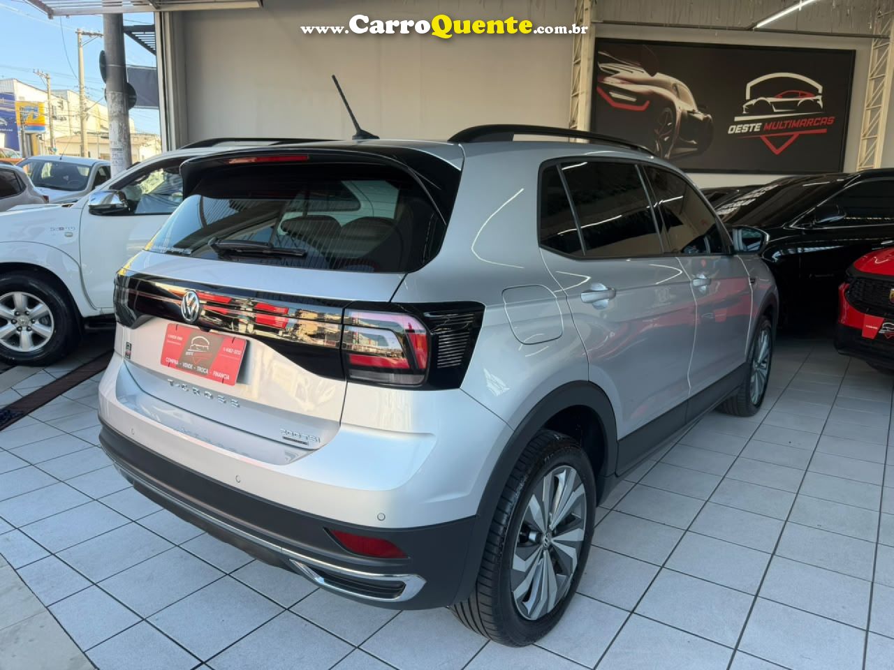 VOLKSWAGEN   T-CROSS COMFORTLINE 1.0 TSI FLEX 5P AUT.   PRATA 2020 1.0 FLEX - Loja