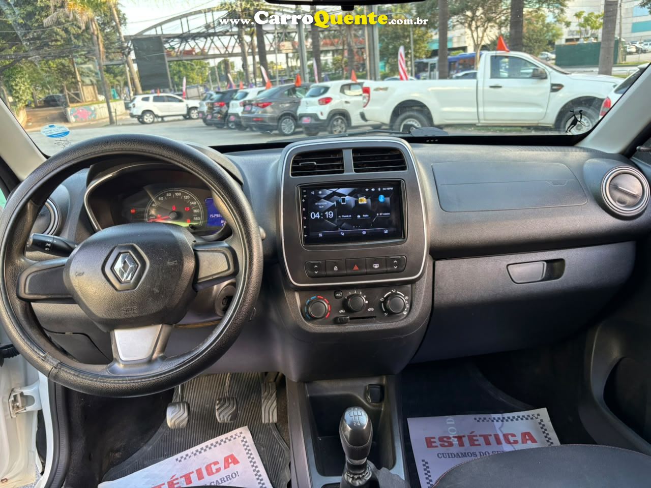 RENAULT   KWID ZEN 1.0 FLEX 12V 5P MEC.   BRANCO 2018 1.0 FLEX - Loja