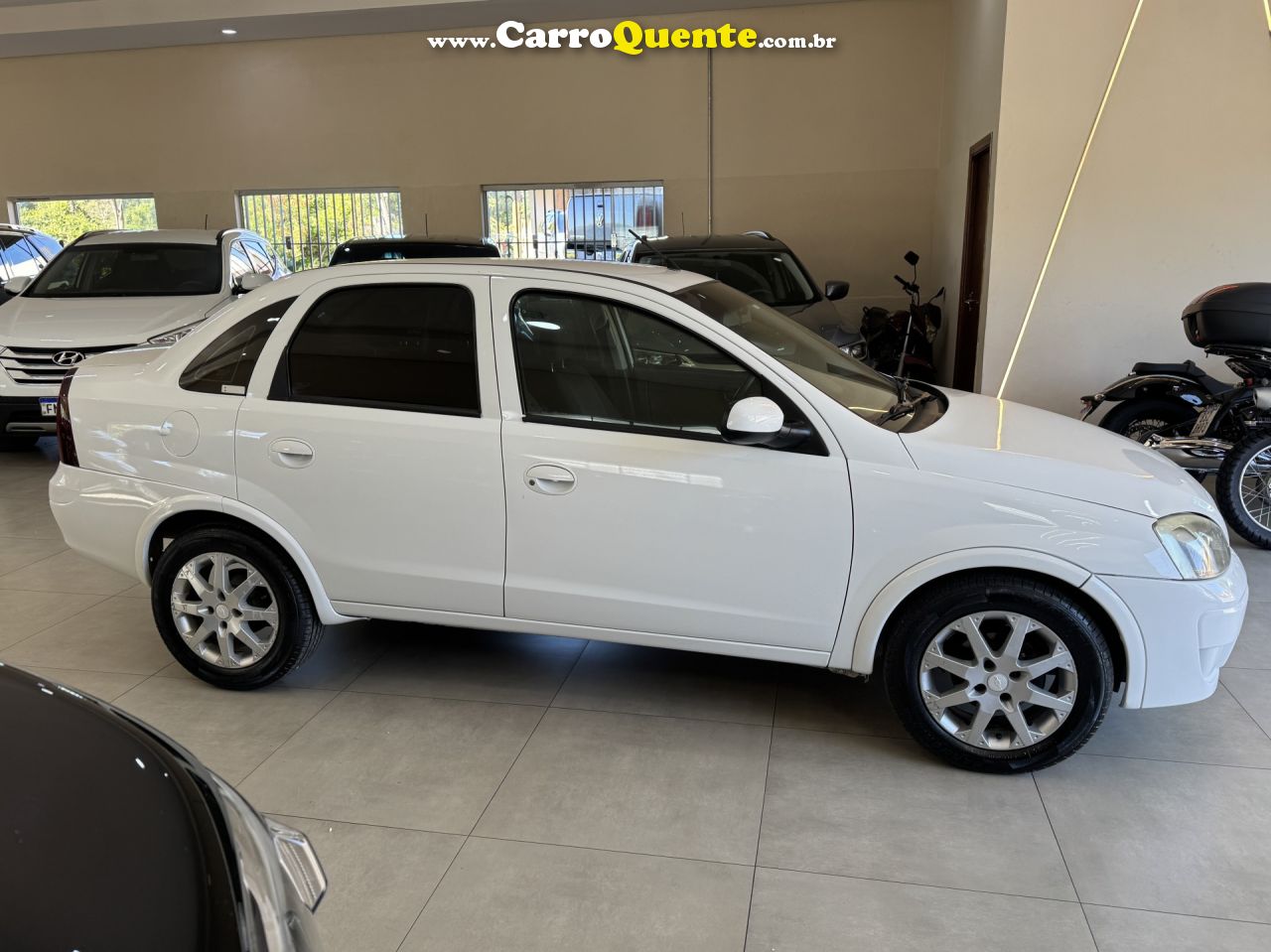 CHEVROLET   CORSA SED. MAXX 1.4 8V ECONOFLEX 4P   BRANCO 2008 1.4 GASOLINA - Loja