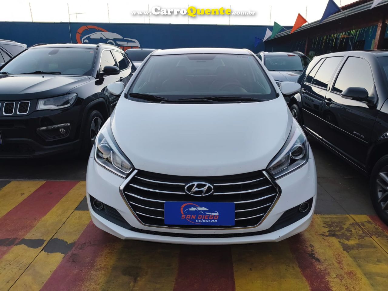 HYUNDAI   HB20S PREMIUM 1.6 FLEX 16V AUT. 4P   BRANCO 2017 1.6 FLEX - Loja