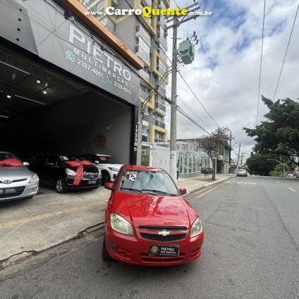 CHEVROLET   CELTA SPIRIT LT 1.0 MPFI 8V FLEXP. 5P   VERMELHO 2012 1.0 FLEX