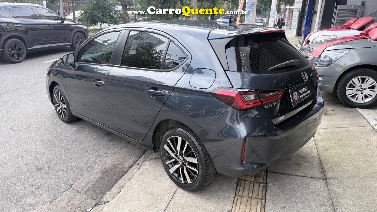 HONDA   CITY HATCHBACK TOURING 1.5 FLEX 16V AUT   AZUL 2022 1.5 FLEX - Loja