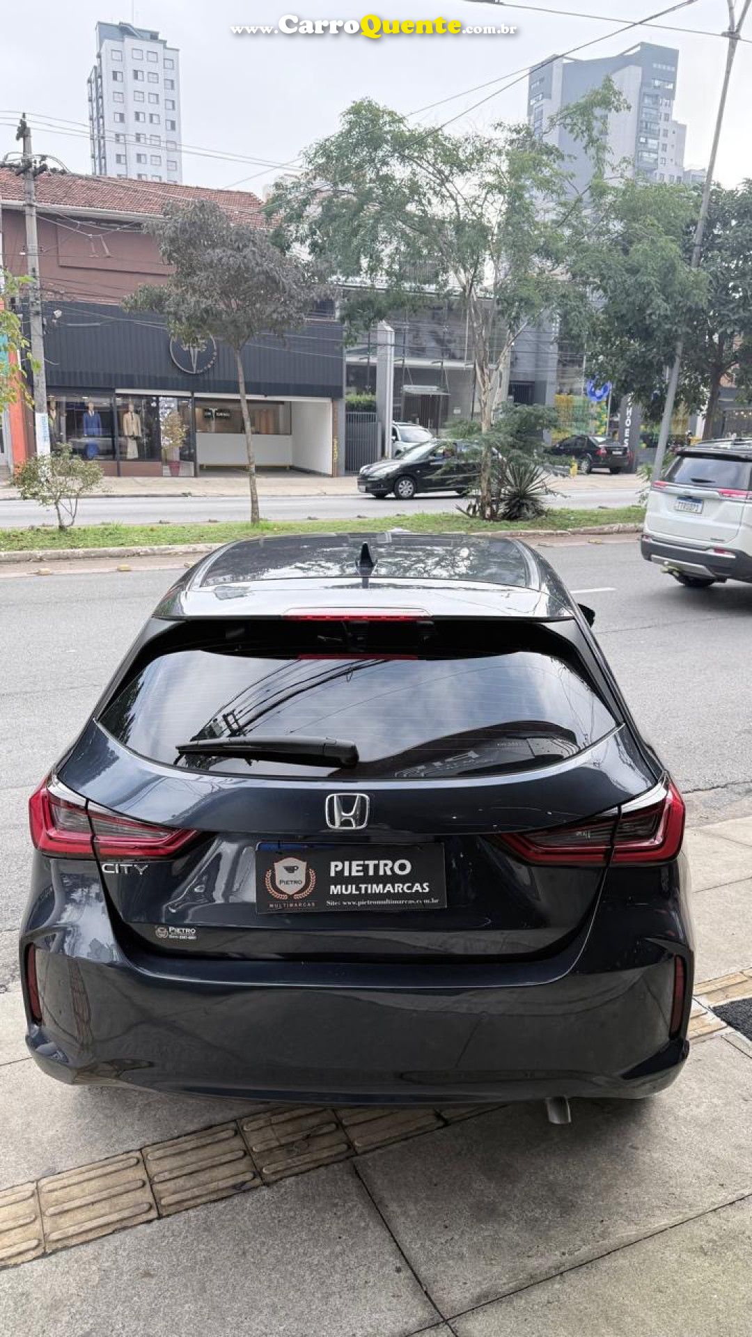 HONDA   CITY HATCHBACK TOURING 1.5 FLEX 16V AUT   AZUL 2022 1.5 FLEX - Loja