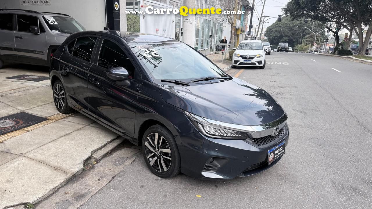 HONDA   CITY HATCHBACK TOURING 1.5 FLEX 16V AUT   AZUL 2022 1.5 FLEX - Loja