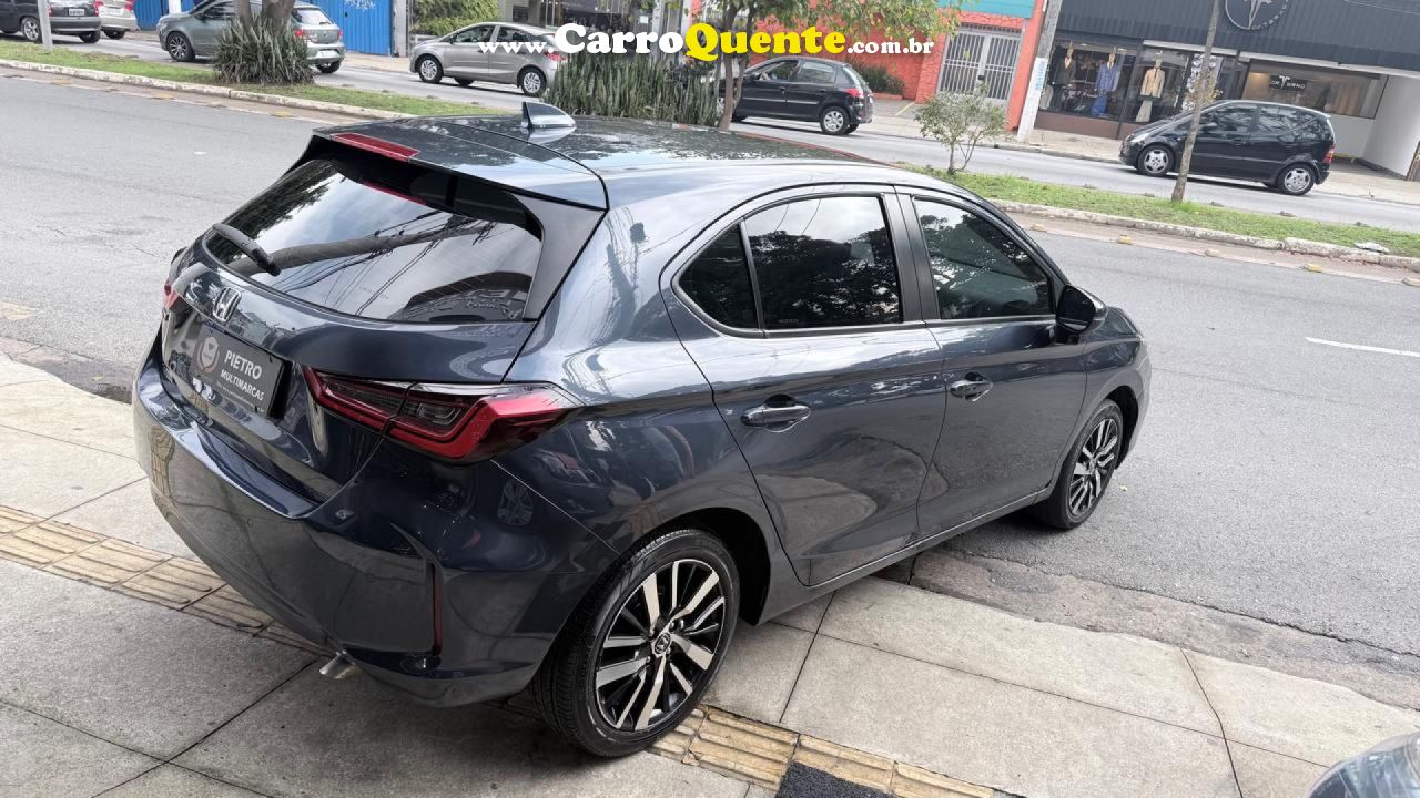 HONDA   CITY HATCHBACK TOURING 1.5 FLEX 16V AUT   AZUL 2022 1.5 FLEX - Loja