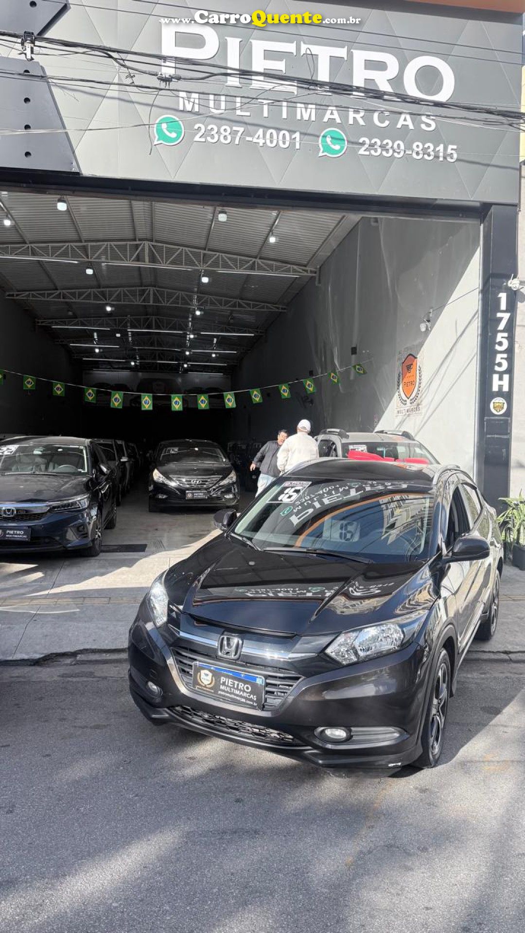 HONDA   HR-V EX 1.8 FLEXONE 16V 5P AUT.   MARROM 2016 1.8 FLEX - Loja