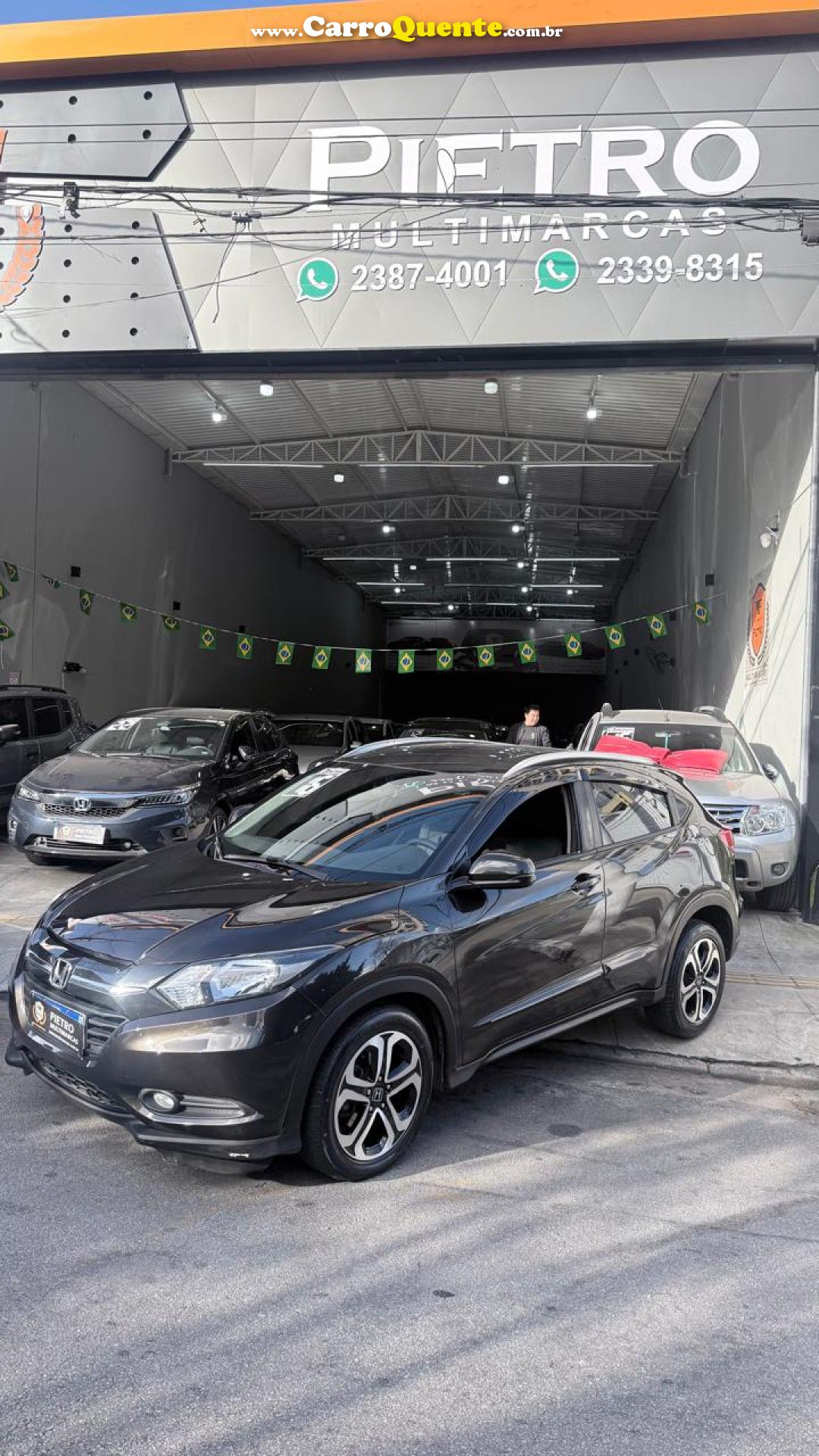 HONDA   HR-V EX 1.8 FLEXONE 16V 5P AUT.   MARROM 2016 1.8 FLEX - Loja