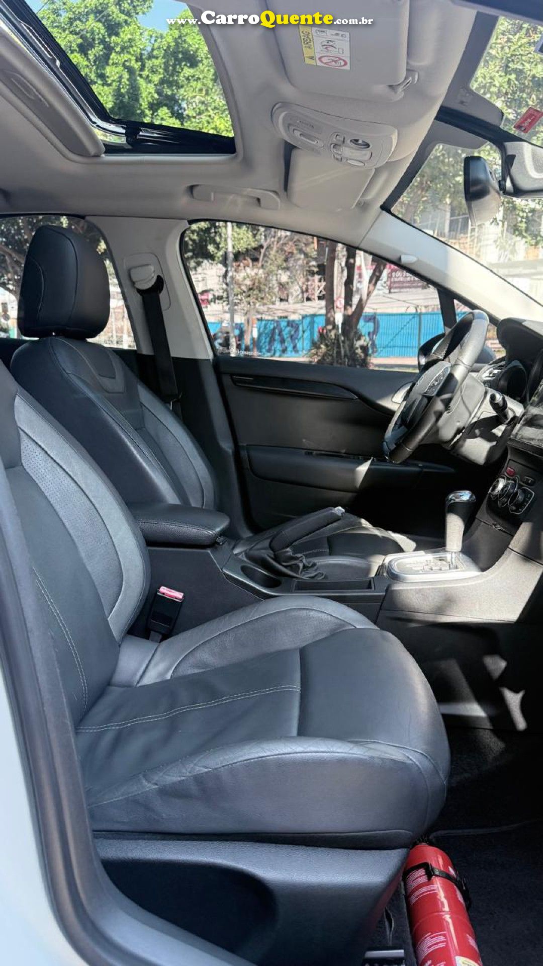 CITROËN   C4 LOUNGE EXCLUSIVE 1.6 TURBO FLEX AUT.   BRANCO 2015 1.6 FLEX - Loja