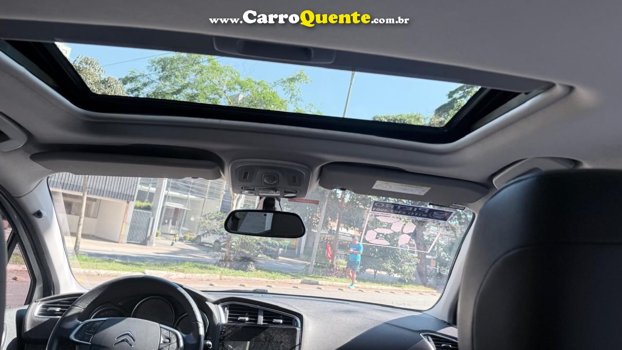 CITROËN   C4 LOUNGE EXCLUSIVE 1.6 TURBO FLEX AUT.   BRANCO 2015 1.6 FLEX - Loja
