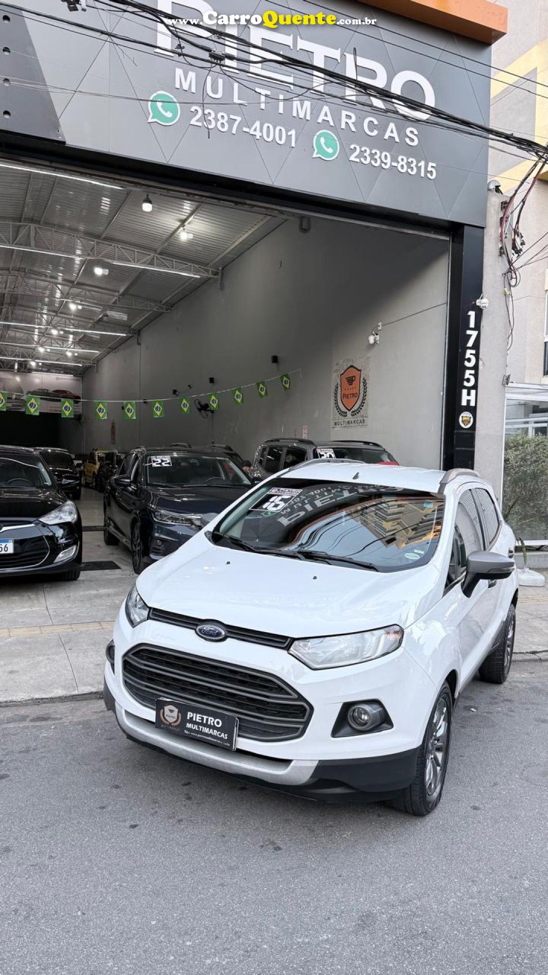 FORD   ECOSPORT FREESTYLE 1.6 16V FLEX 5P   BRANCO 2016 1.6 FLEX - Loja