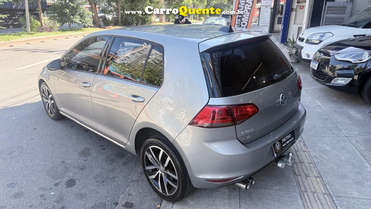 VOLKSWAGEN   GOLF COMFORTLINE 1.4 TSI 140CV AUT.   PRATA 2015 1.4 GASOLINA - Loja